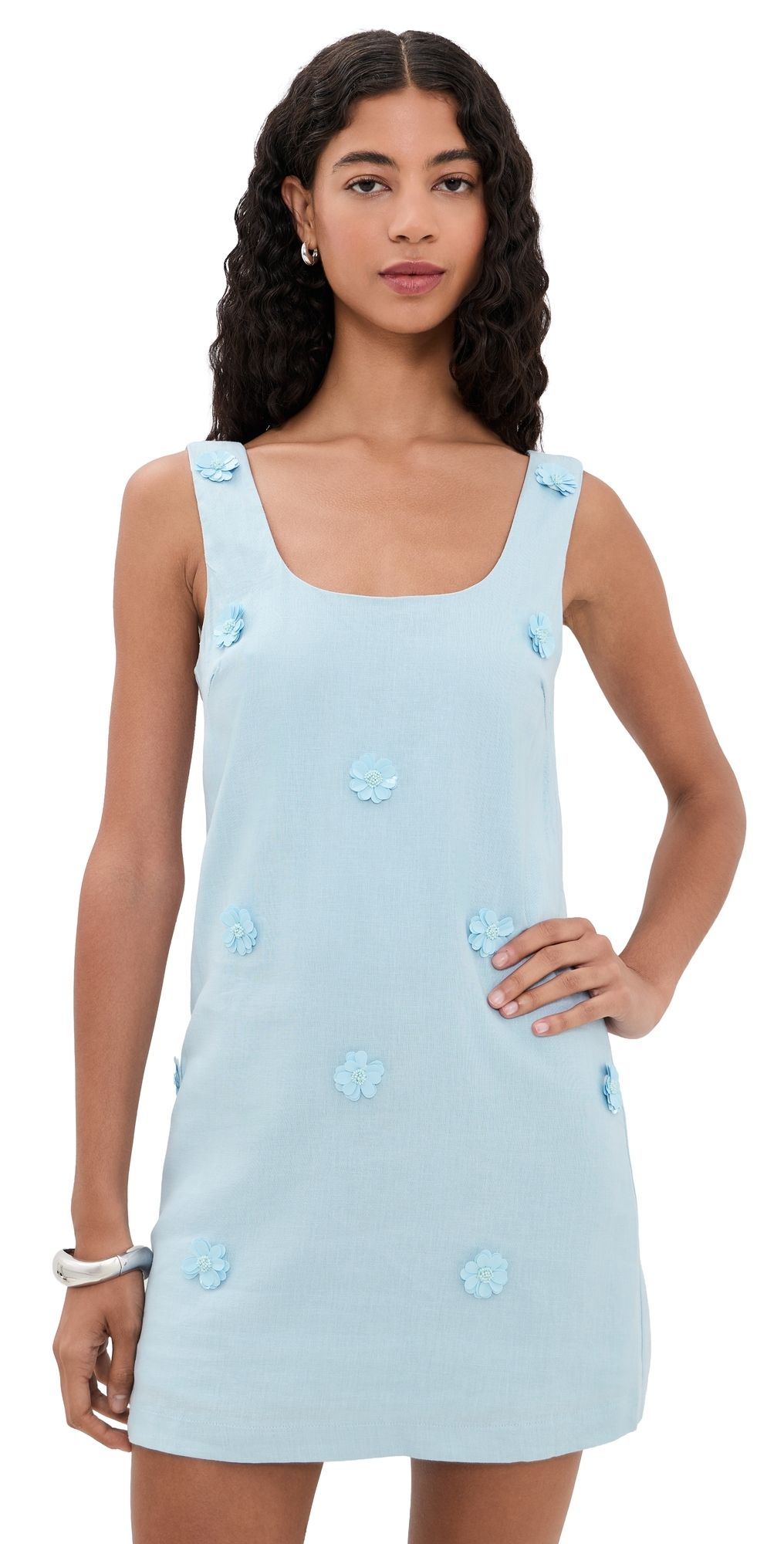 MAUDE CLUB Crosby Dress Ice Blue M