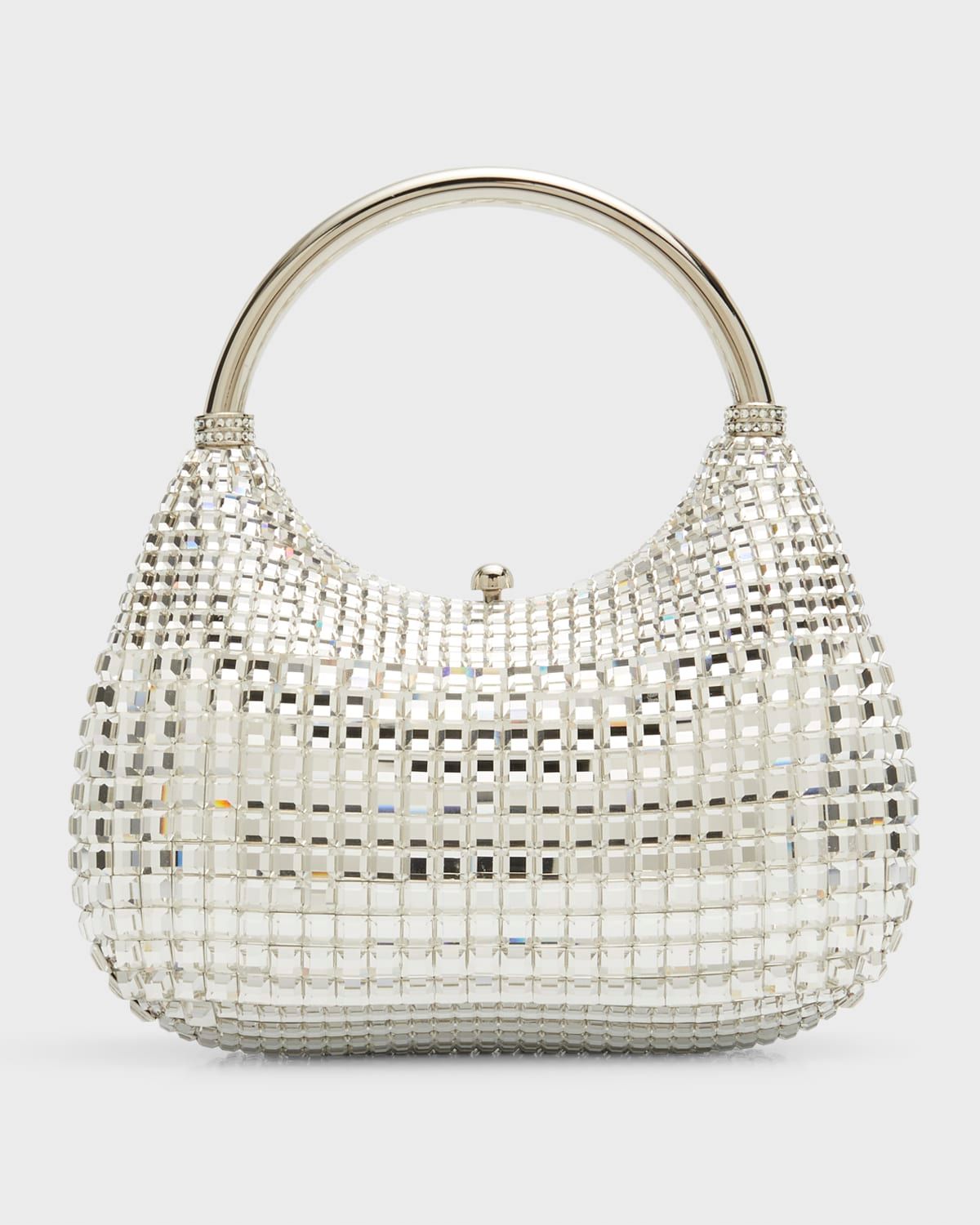 Allover Crystal Top-Handle Bag