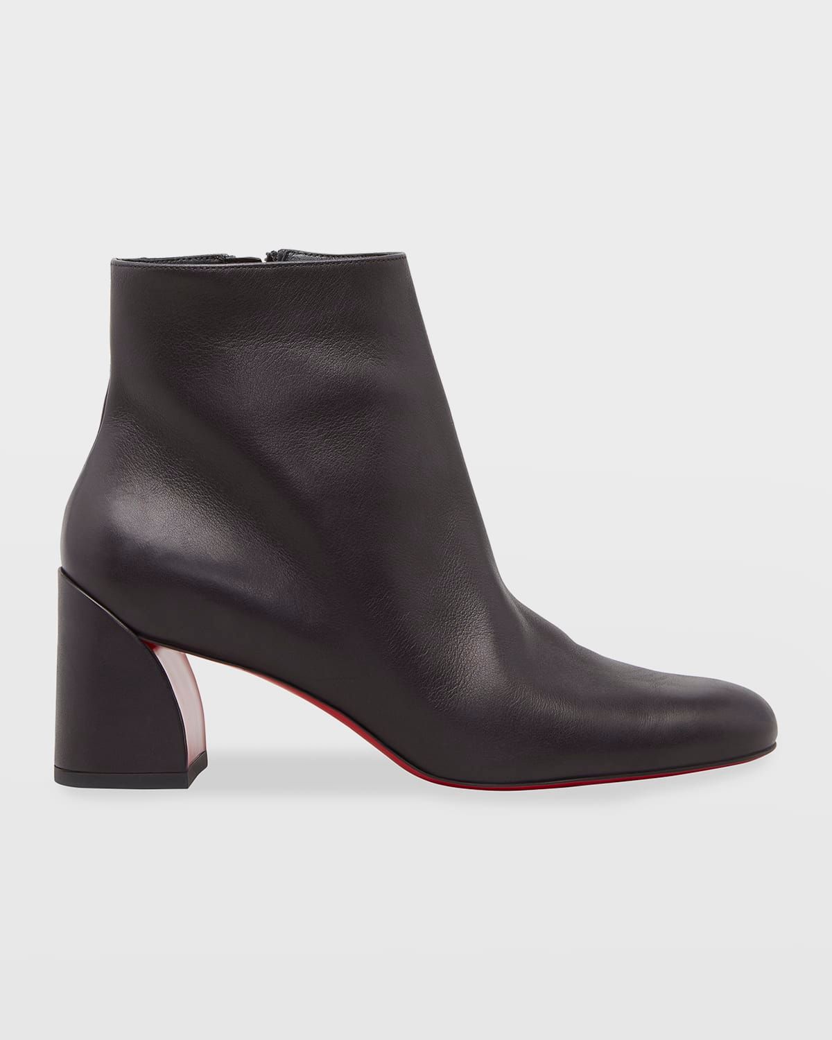 55mm Turela Leather Side-Zip Booties