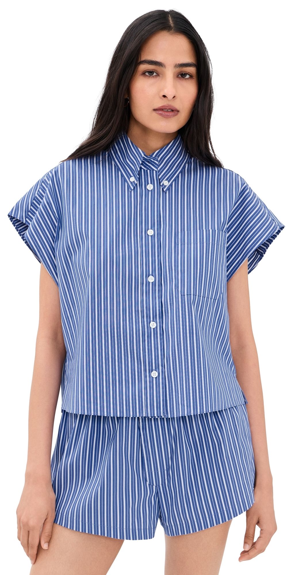 Ronny Kobo Carmena Top Cobalt Stripe XL