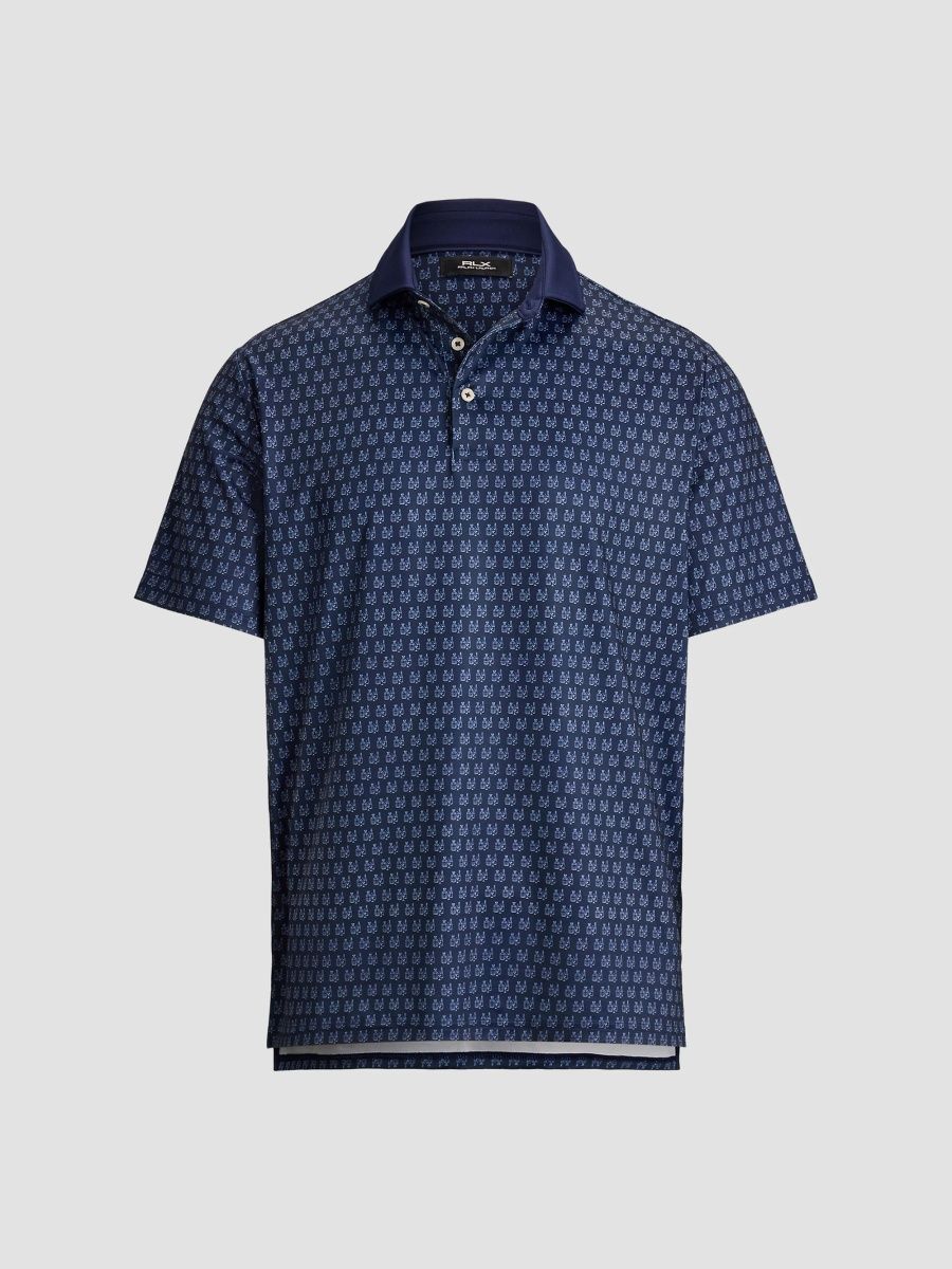 Polo Ralph Lauren Men's Fairway Fizz Performance Polo Shirt - Navy Fairway Fizz - Size XXL