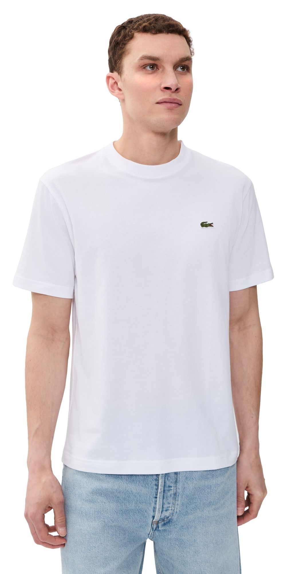 Lacoste Cotton Logo Tee White S
