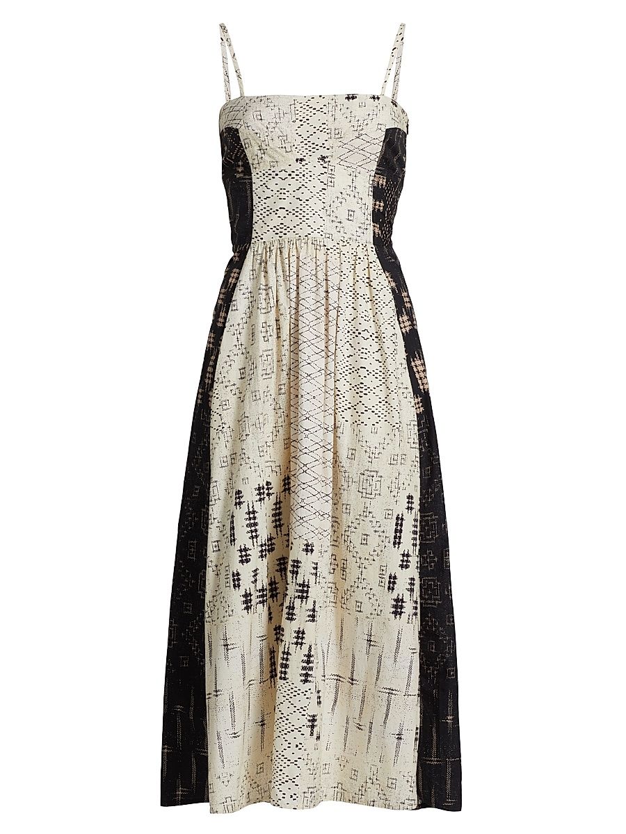 Women's Zarate Maive Cotton Midi-Dress - Ecru - Size XL