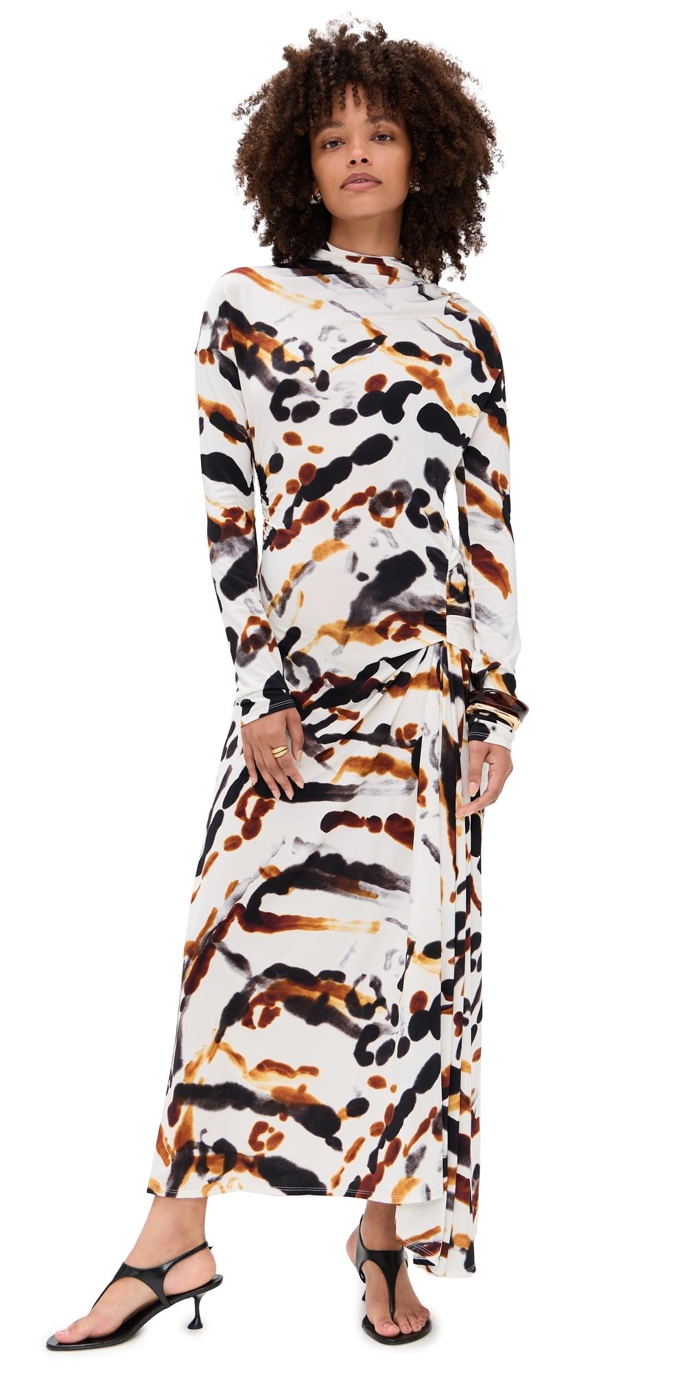 A. L.C. Lia Dress Black/Camel S