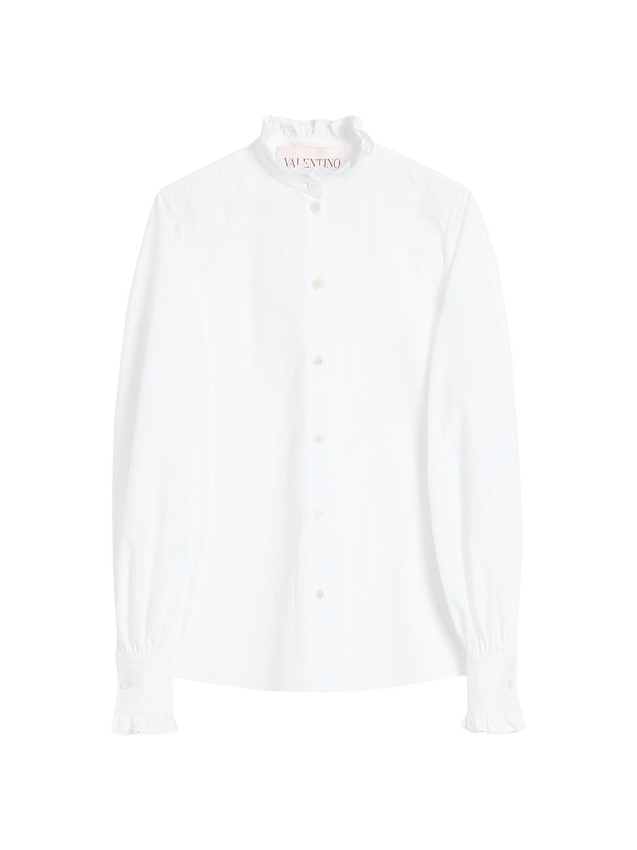 Women's Cotton Poplin Shirt - Optic White - Size 10