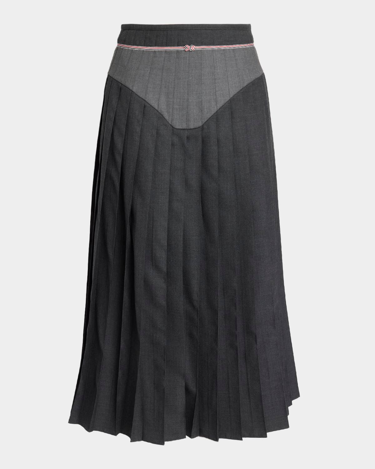 Bikini Pleated Midi Skirt