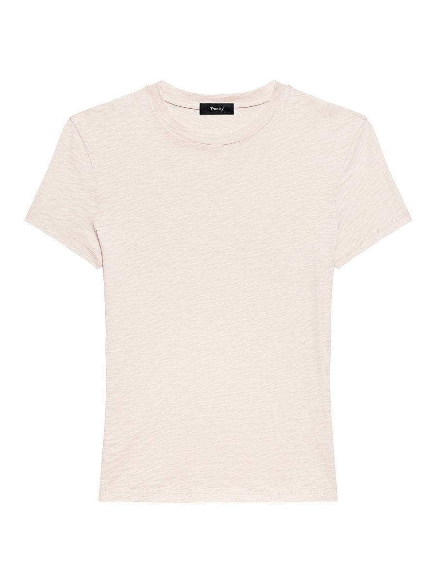 Women's Tiny Tee Organic Cotton Crewneck - Warm Pink - Size XL