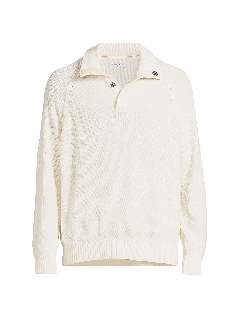 Men's Shoreline Chenille Snap Mock - Warm Mist - Size XXL