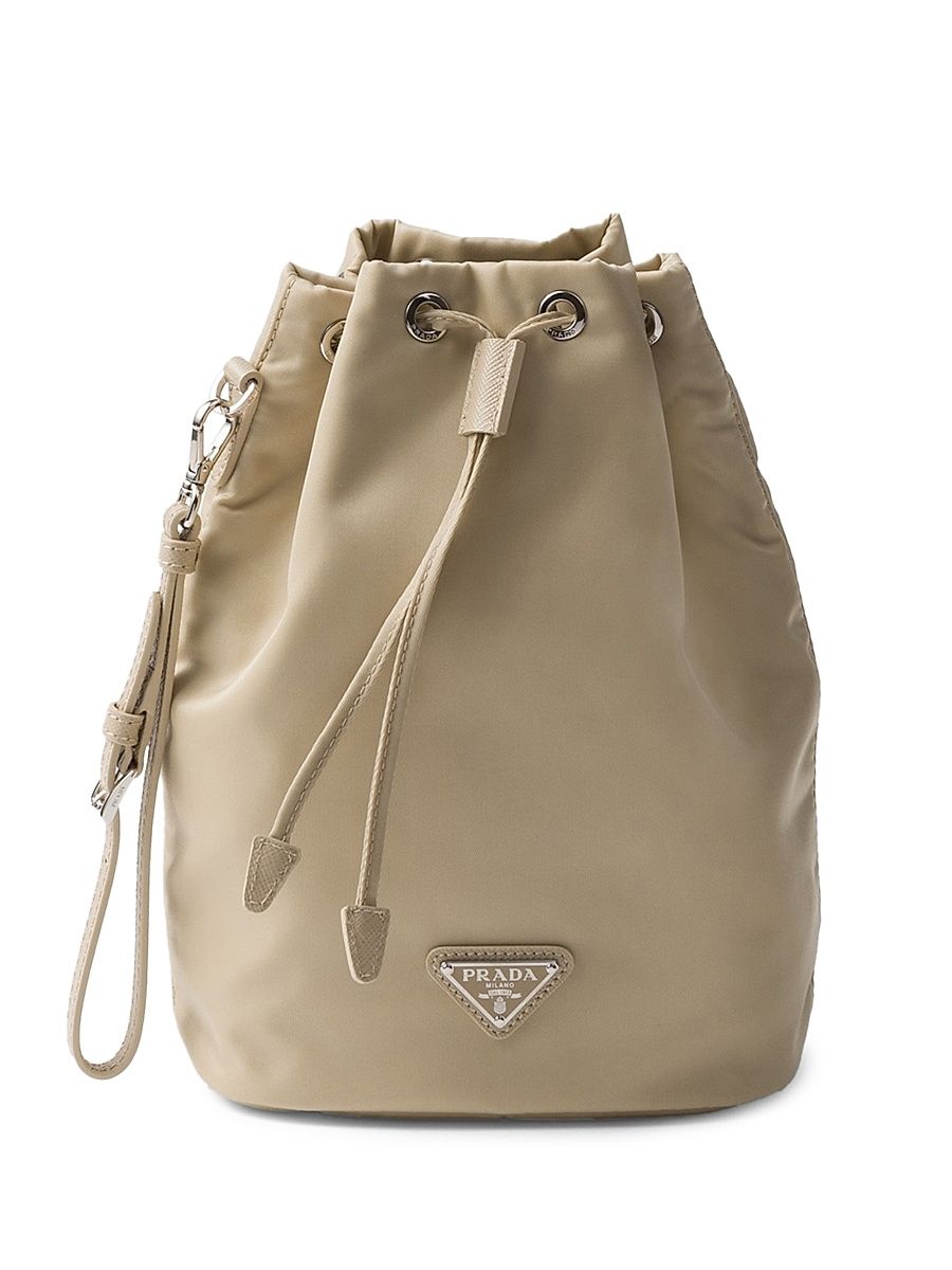 Women's Re-Nylon Pouch - Beige Khaki