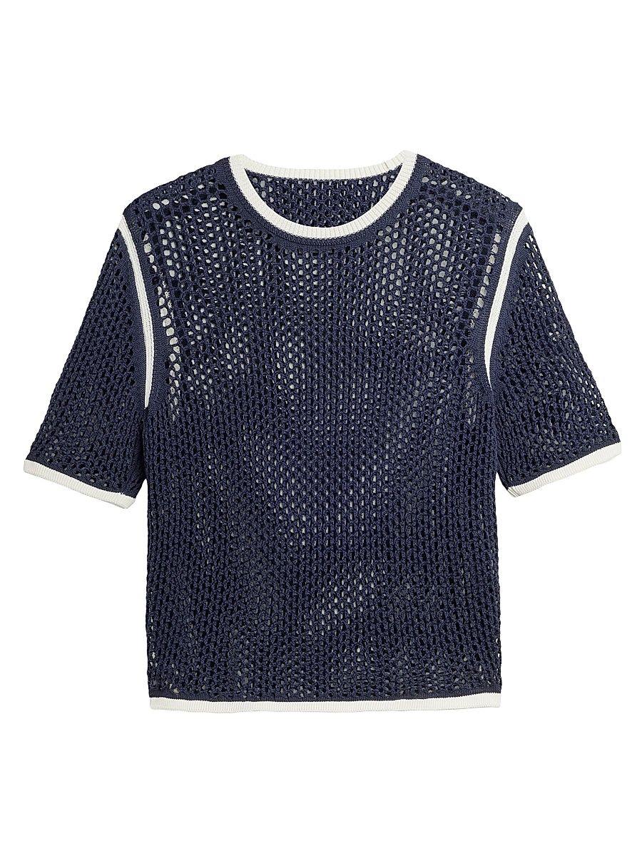 Men's adidas x Wales Bonner Web Knit T-Shirt - Wonderwhitegreenbluebird - Size Large