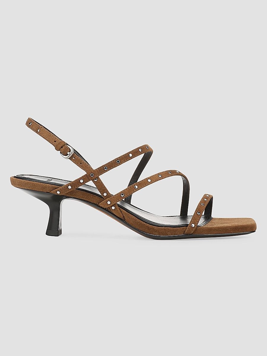 Women's Tania 30MM Studded Suede Sandals - Elmwood - Size 10
