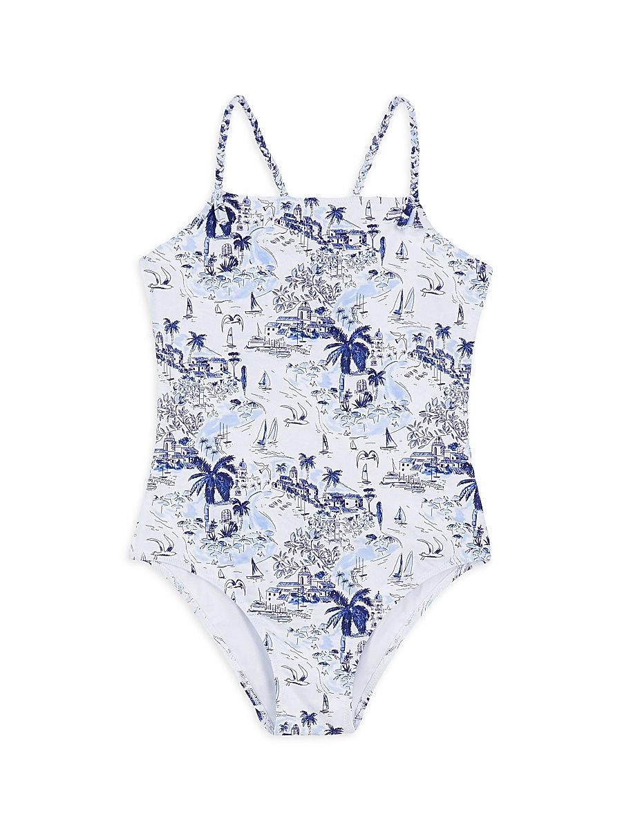 Little Girl's & Girl's Riviera One-Piece Swimsuit - Size 4