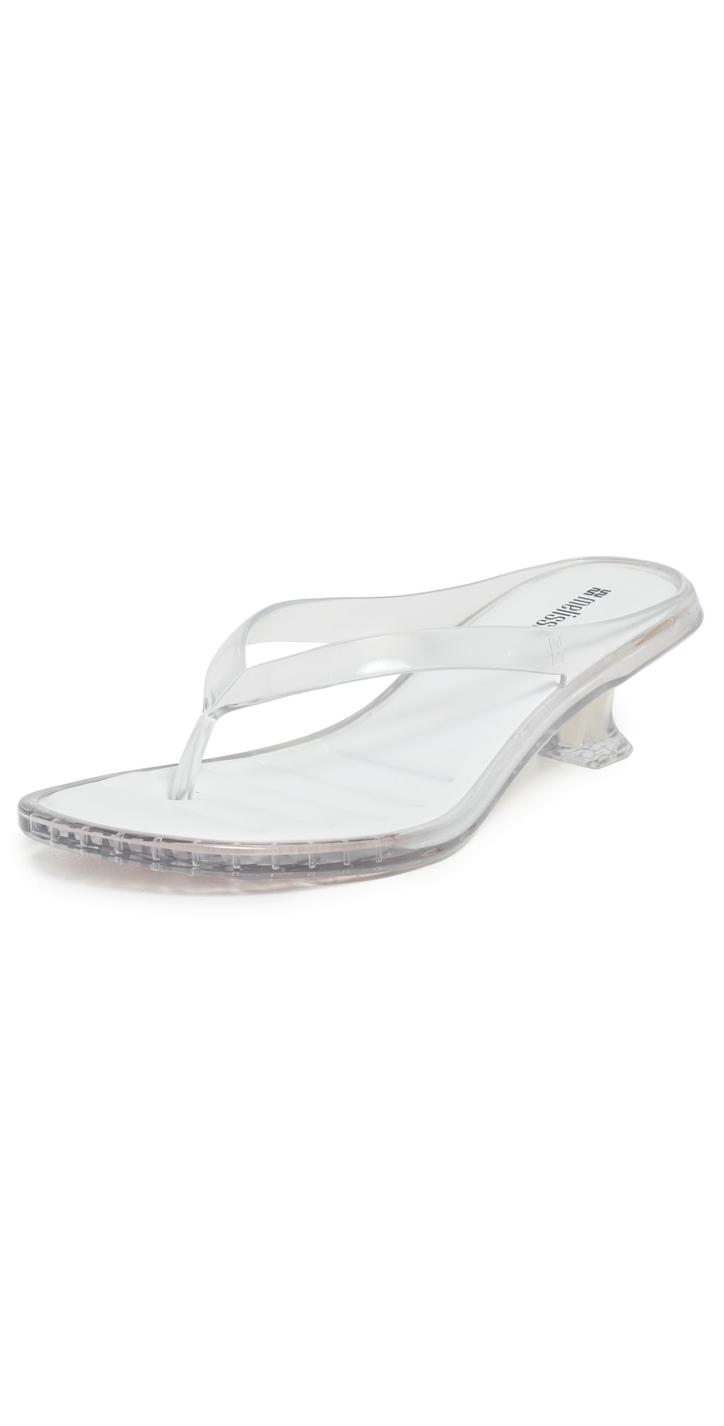 Melissa Jelly Kitten Heel Flip Flops Clear 10