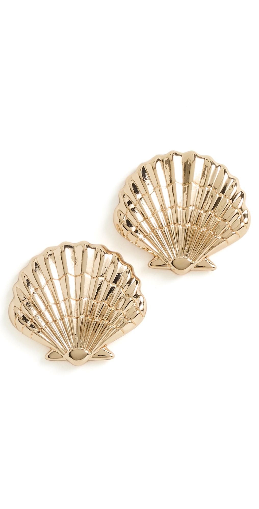 BaubleBar Marina Gold Seashell Earrings Gold One Size