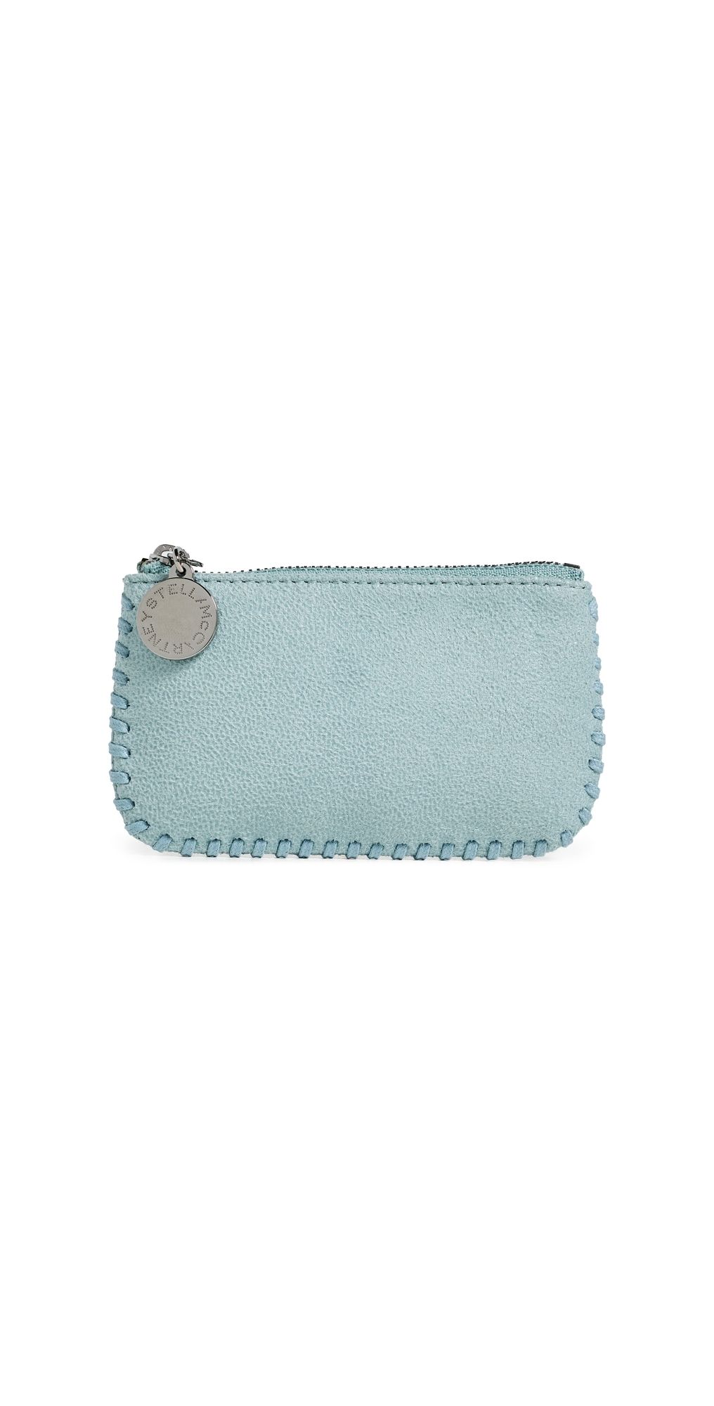 Stella McCartney Falabella Eco Shaggy Deer Key Pouch Ice Blue One Size