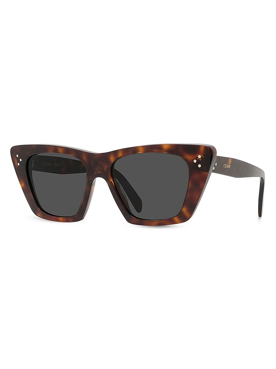 Women's 51MM Cat-Eye Sunglasses - Dark Havana