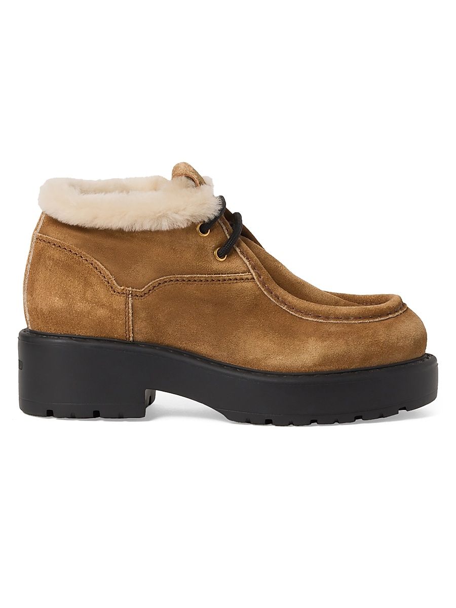 Women's Faded Suede Booties - Brown - Size 7