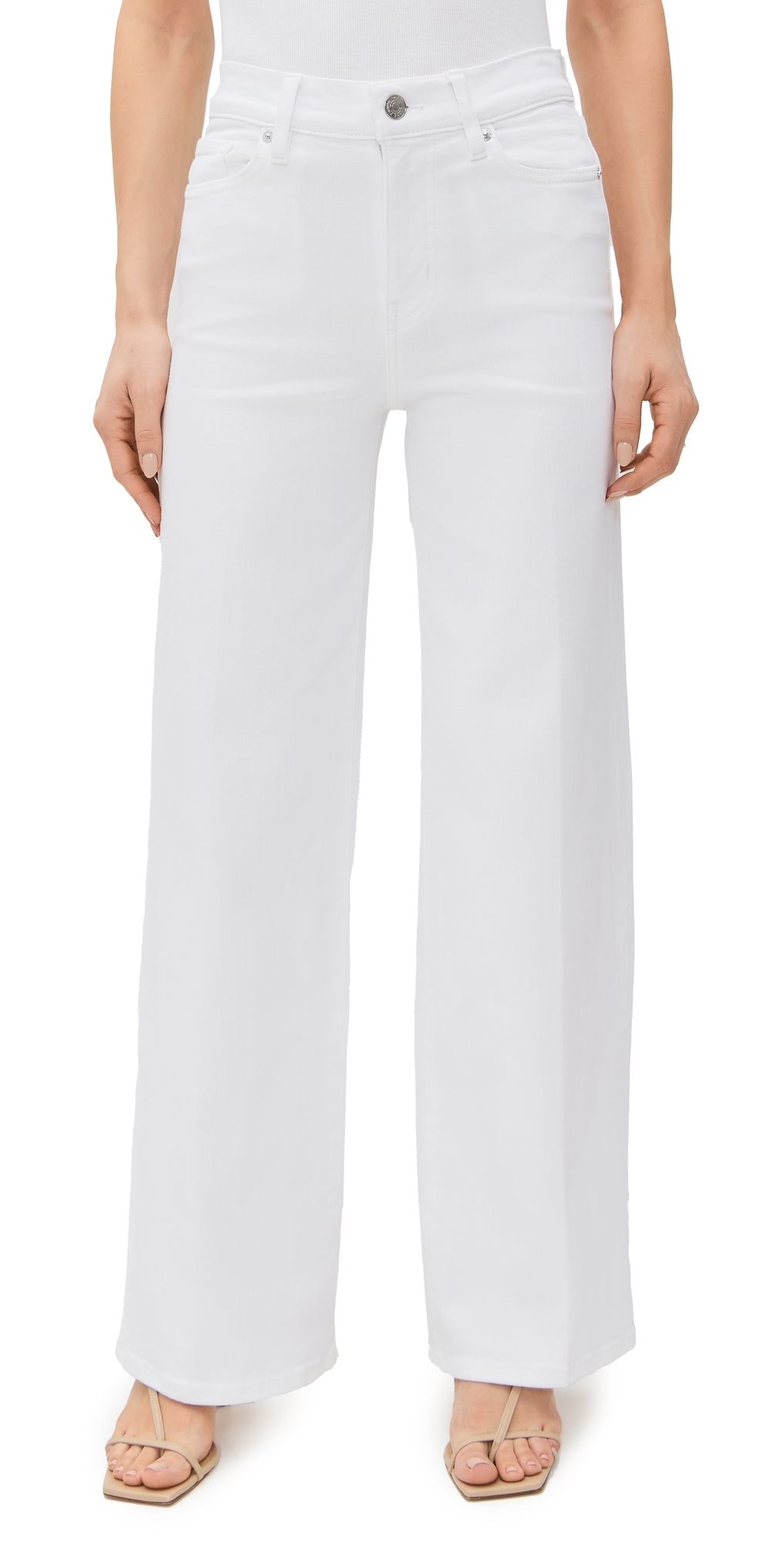 FRAME Le Slim Palazzo Jeans White 31