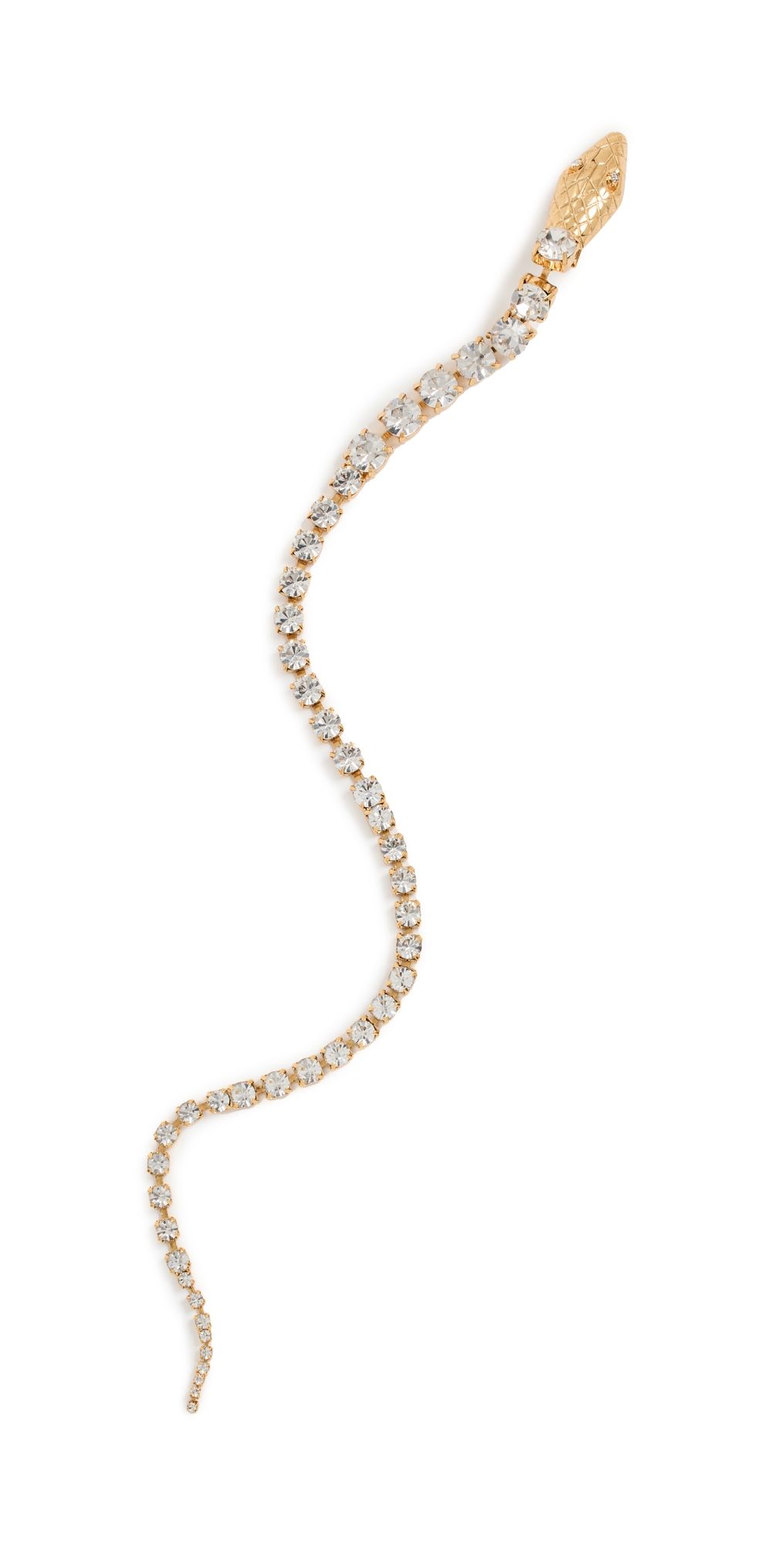 LELET NY Serpent Spine Clip Gold/Crystal One Size