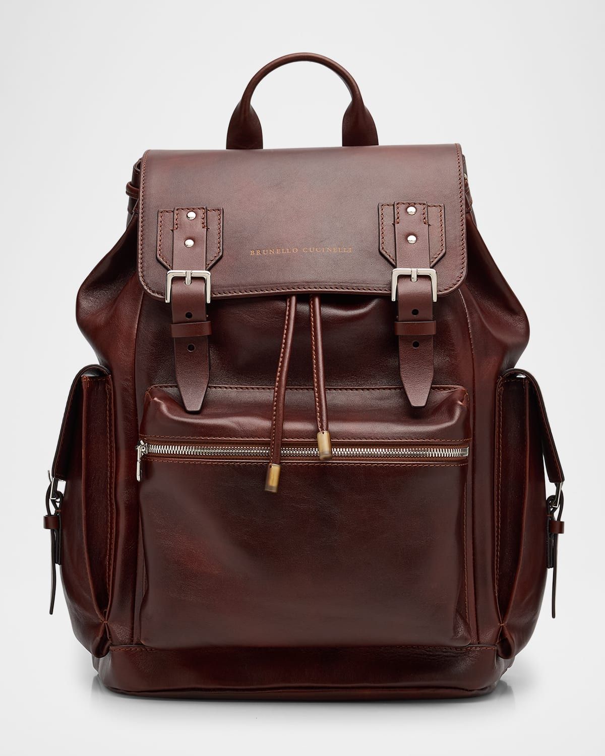Men & apos;s City Calfskin Flap Backpack