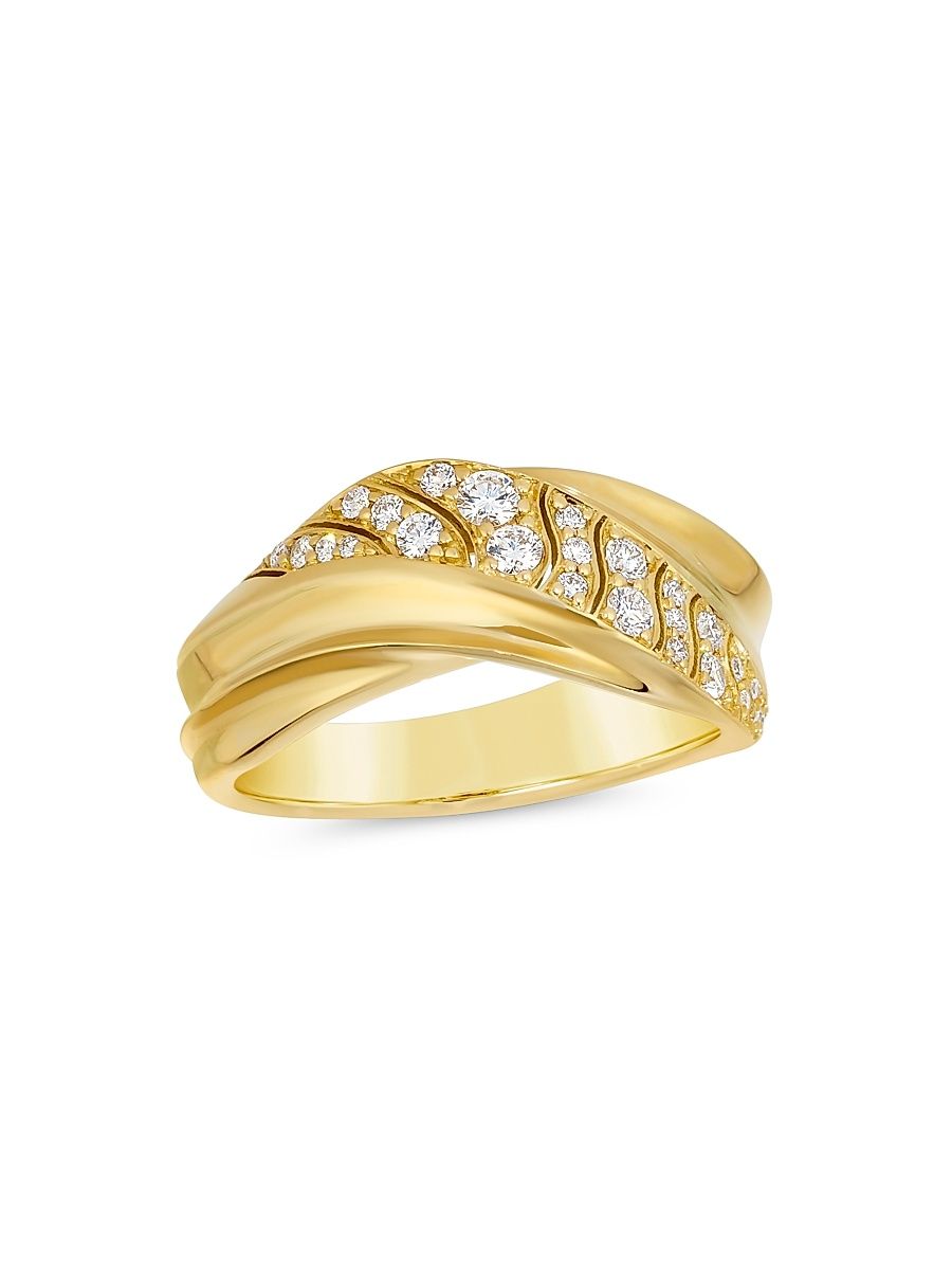 Women's Dunas 18K Yellow Gold & 0.30 TCW Diamond Ring - Yellow Gold - Size 7