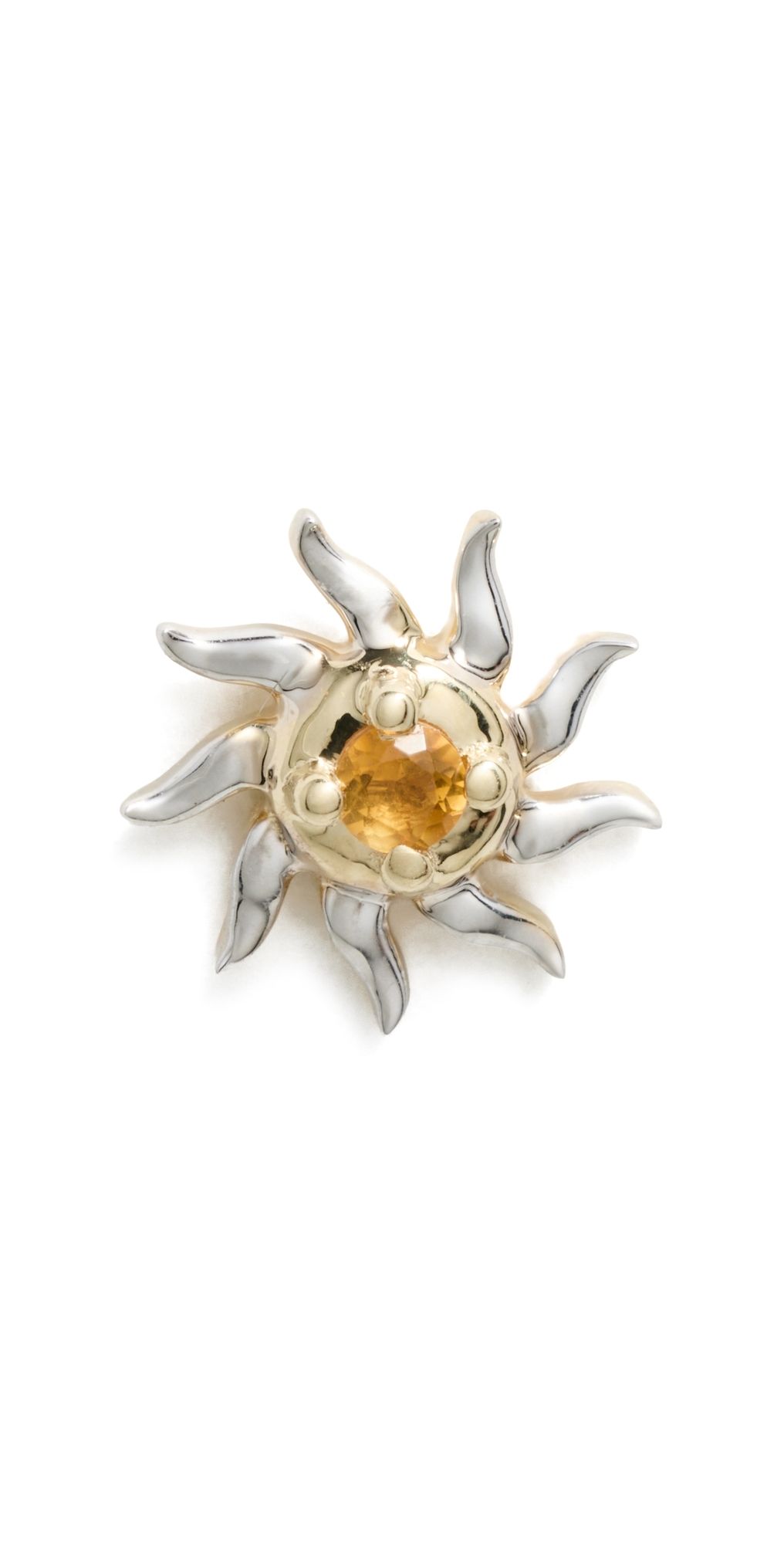 Yvonne Leon 10k Yellow Gold Nano Puce Soleil Or Jaune Single Earring 9K Yellow Gold One Size