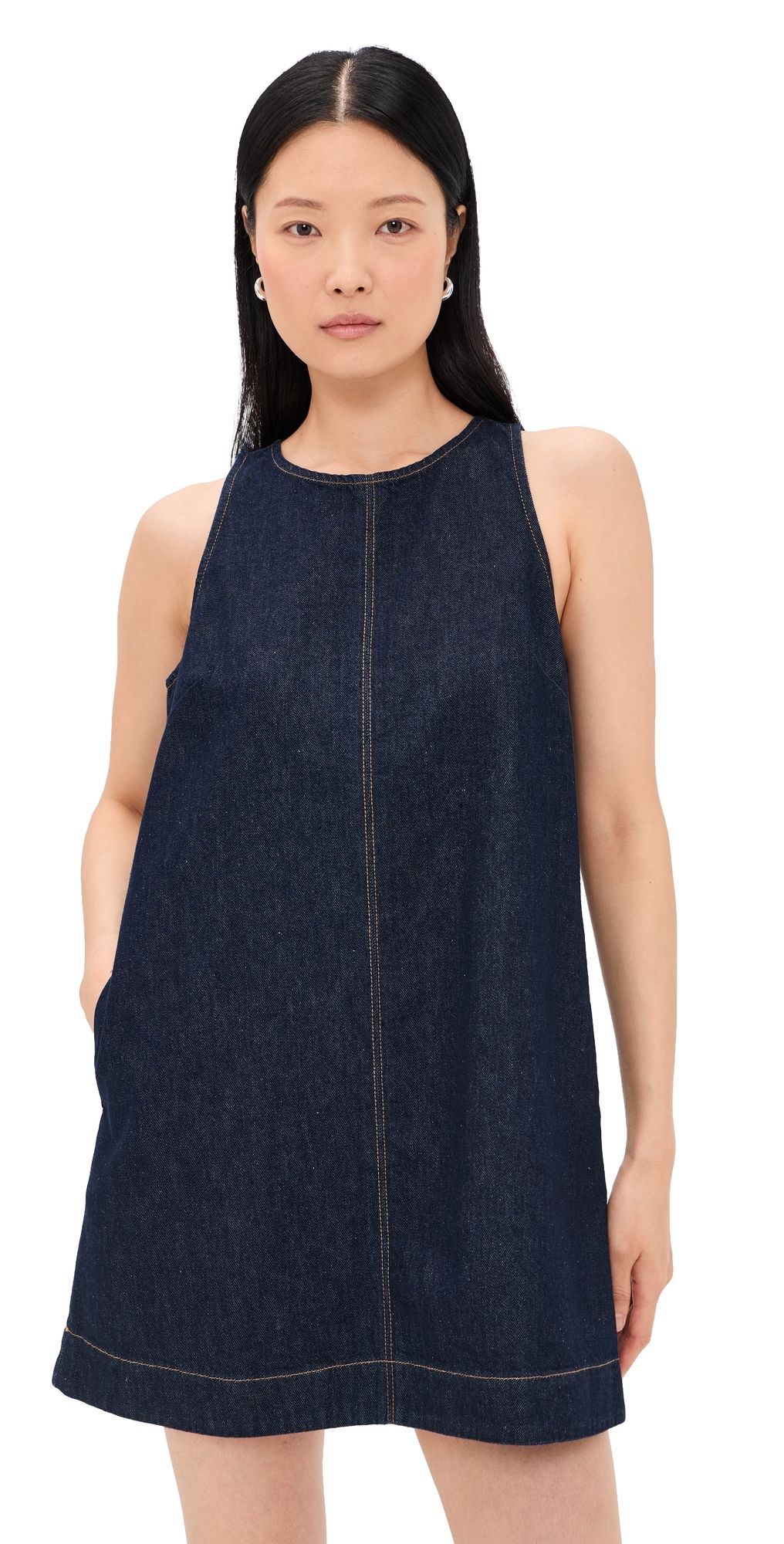 Madewell Denim Mini Shift Dress Rinse Wash M