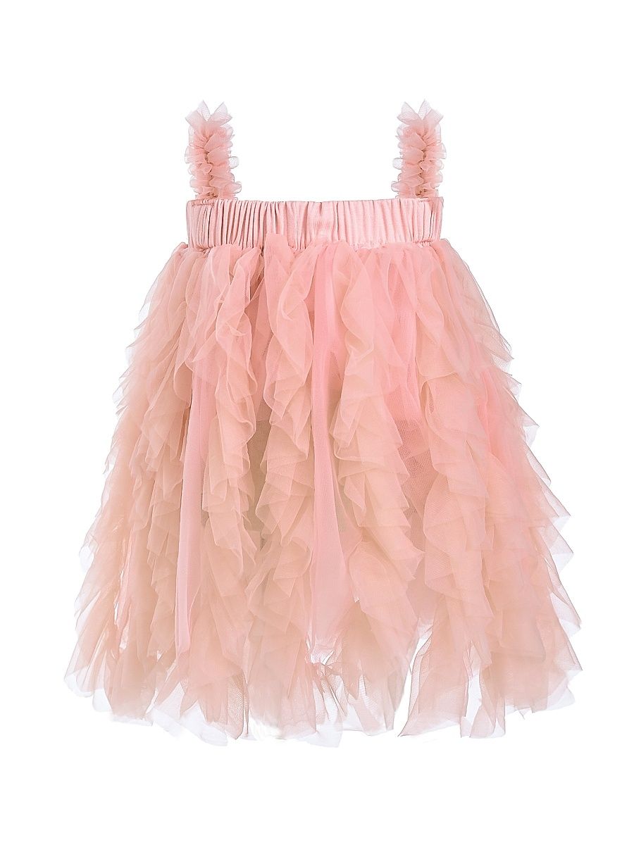 Baby Girl's Sleeveless Ruffle Layered Dress - Pink - Size 24 Months