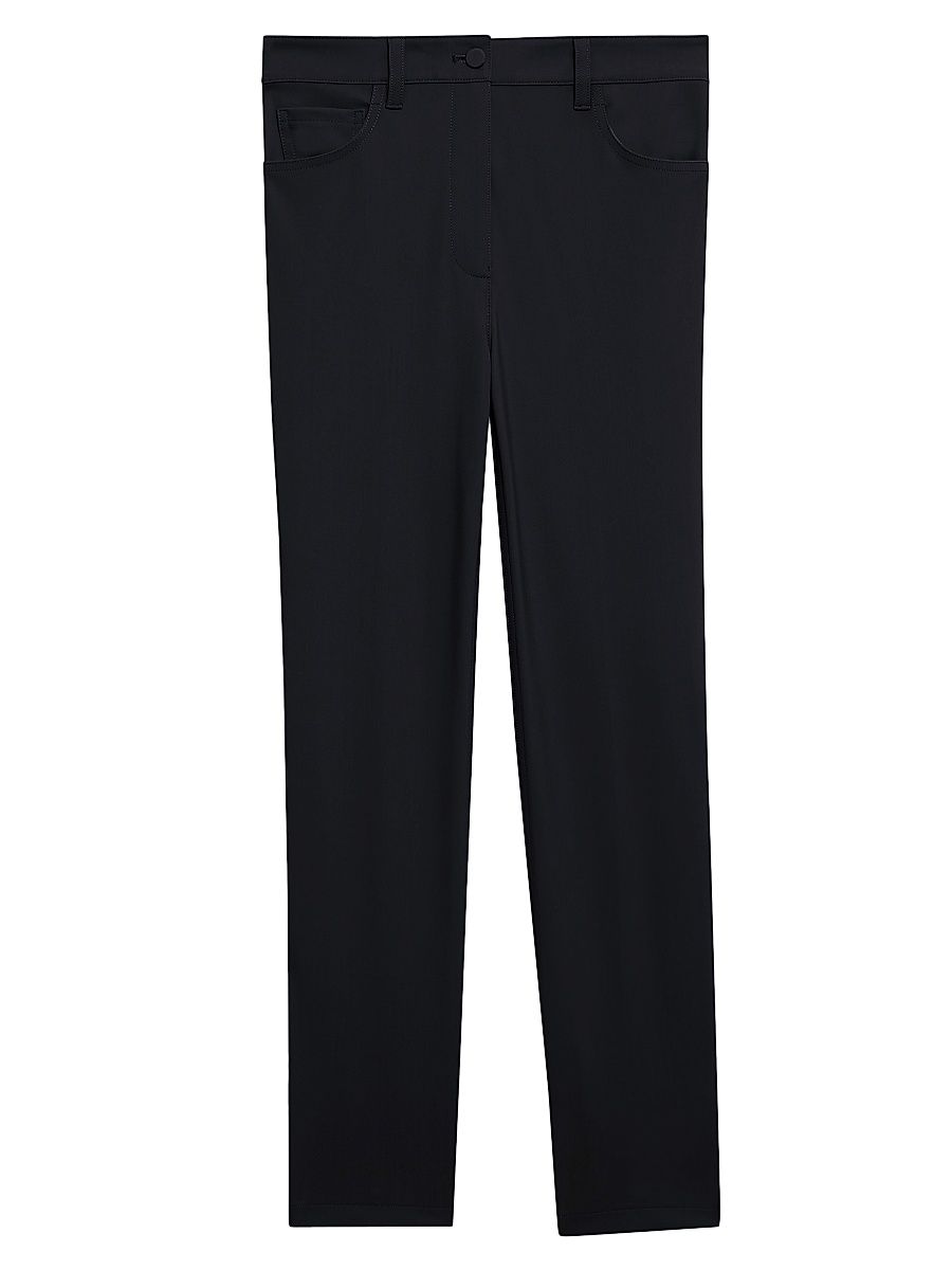 Women's Treeca Ponte Slim-Fit Pants - Black - Size 12