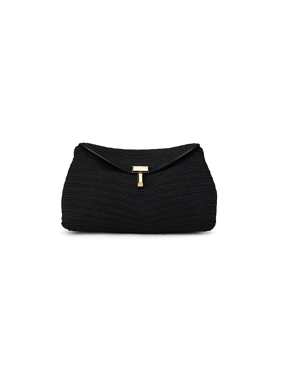 Women's T-Lock Mini Rope Clutch - Black