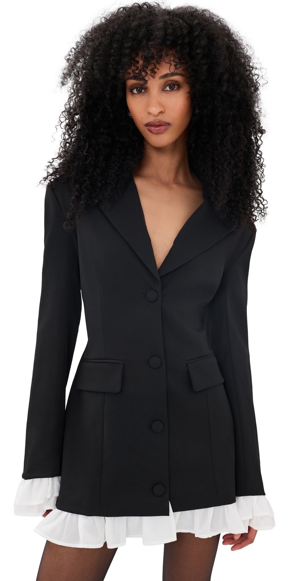 Show Me Your Mumu Josaphine Blazer Dress Black Suiting XL