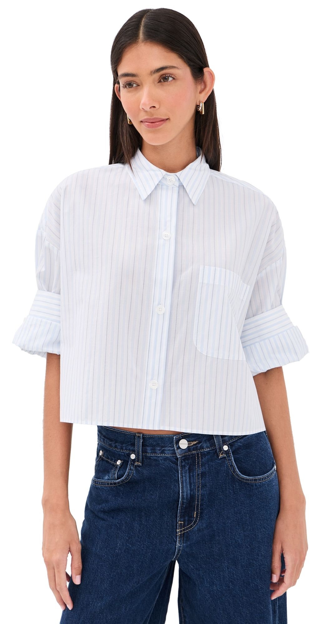 TWP Next Ex Top White / Blue M/L