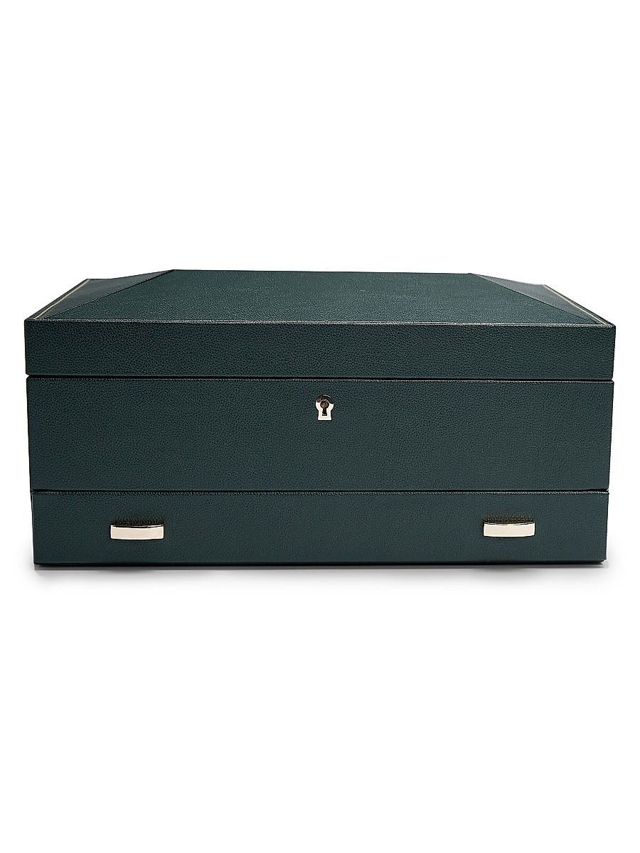 British Racing Green 10-Piece With Drawer Watch Box