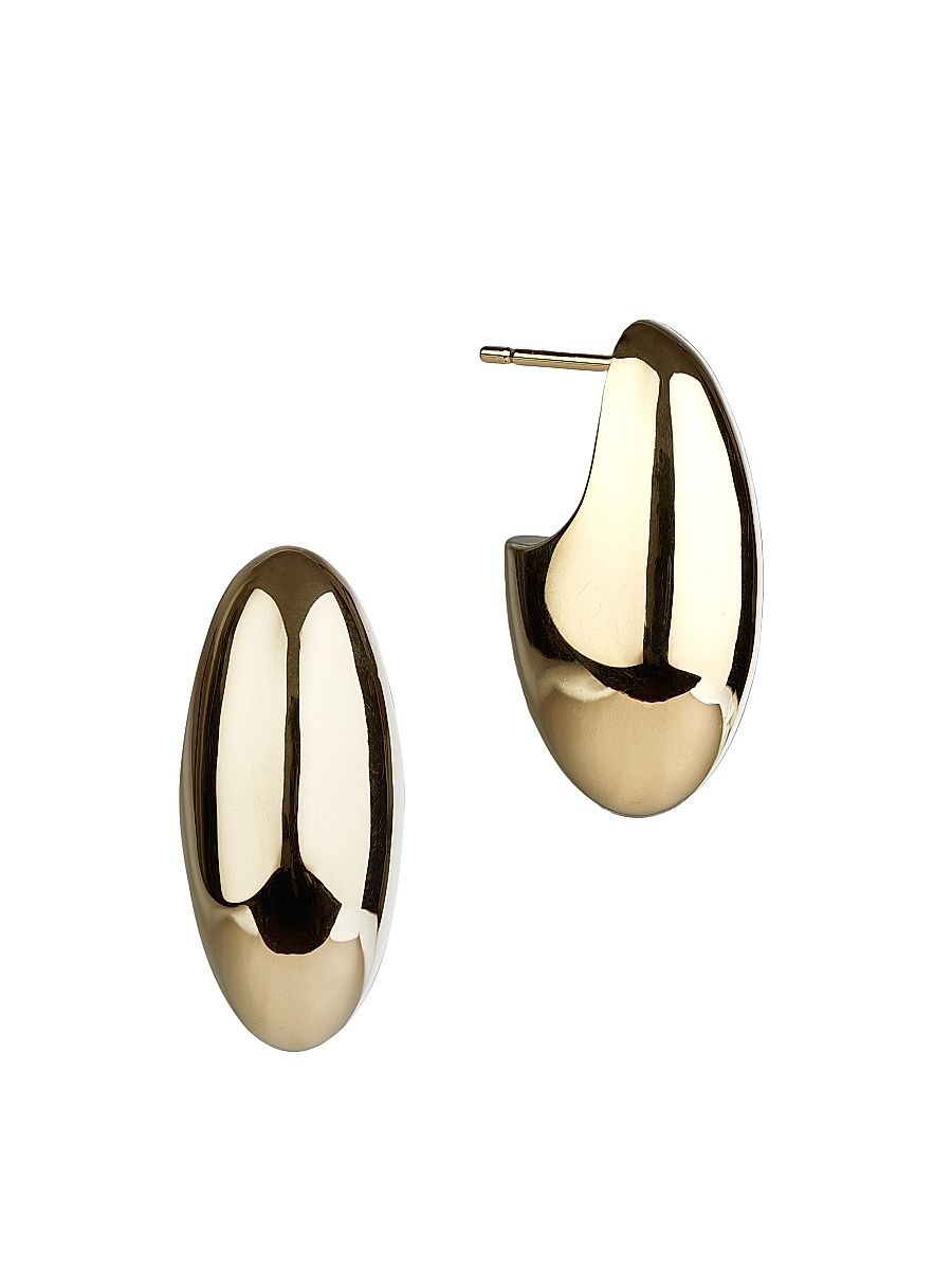 Women's Pebble 14K-Yellow-Gold Vermeil Drop Earrings - Gold Vermeil