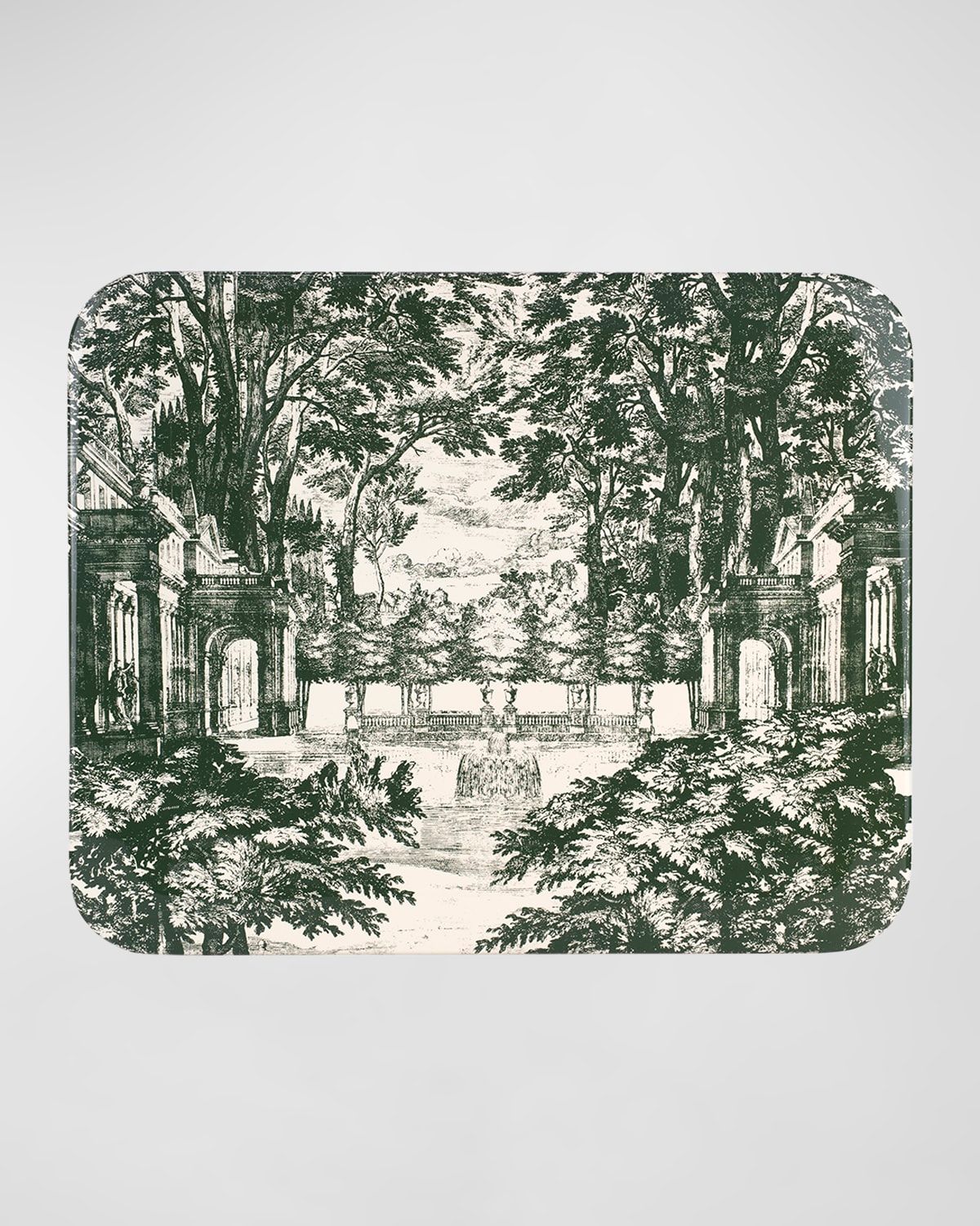 Tray 48X60cm - Giardino Settecentesco Green Ivory