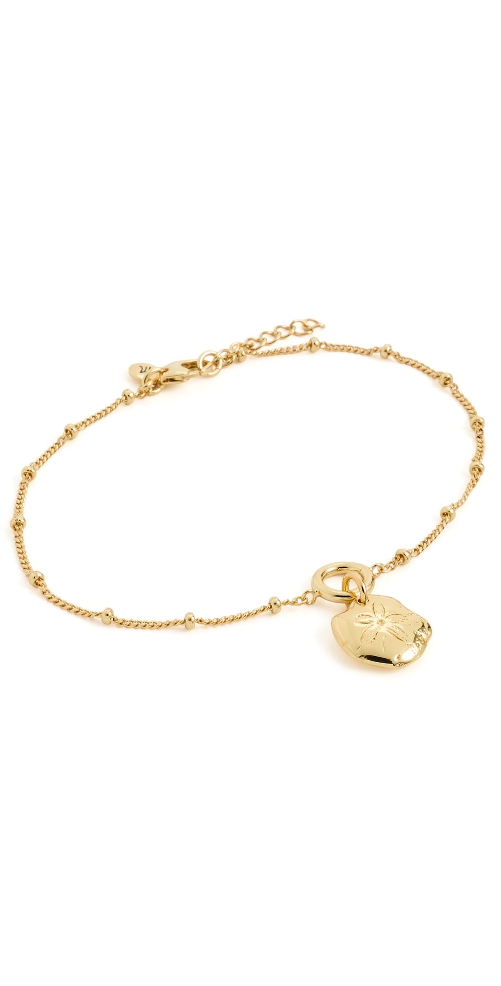 Madewell Sanddollar Anklet Antique Gold One Size