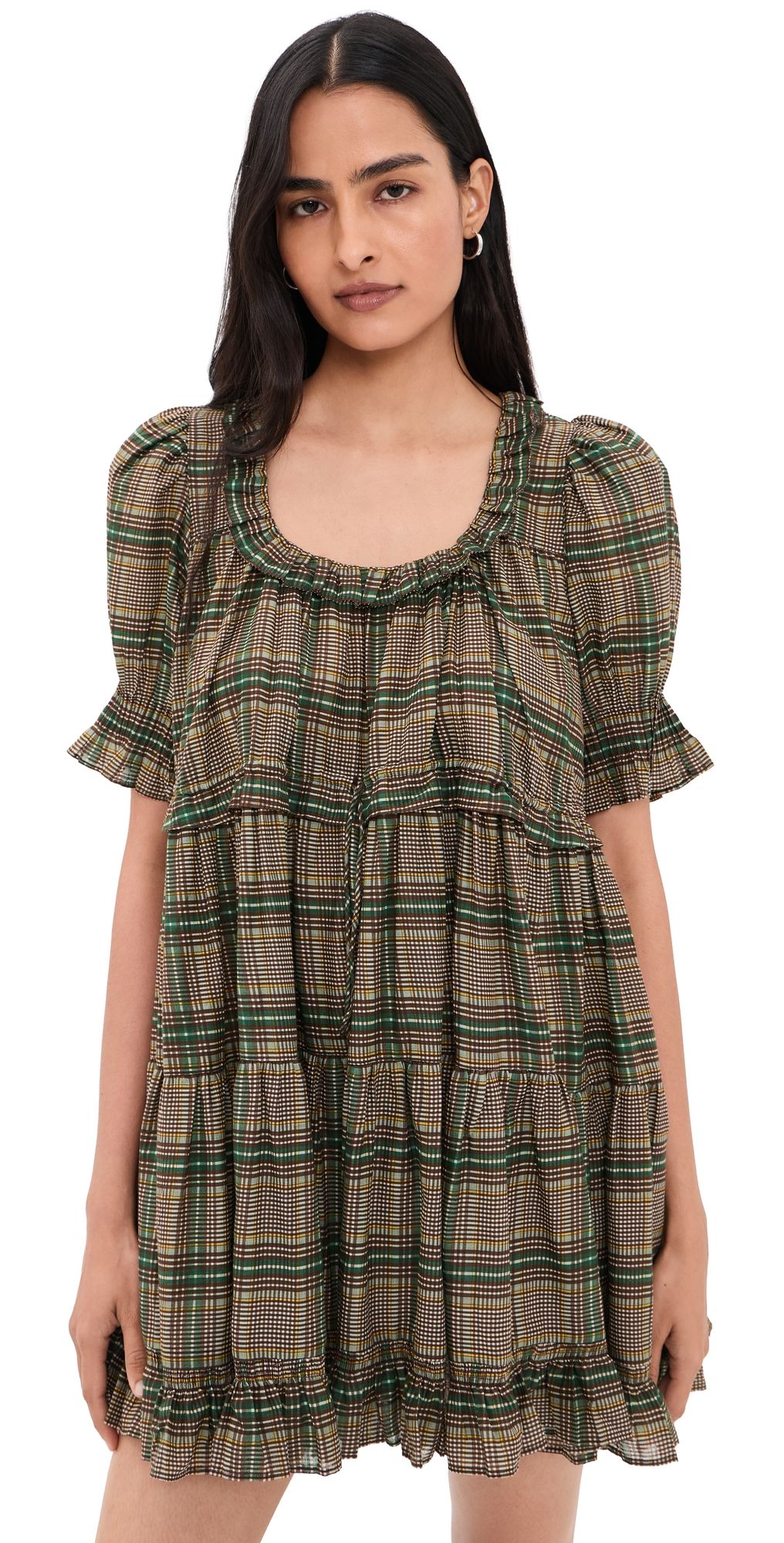 Sea Charly Plaid Mini Dress Multi S