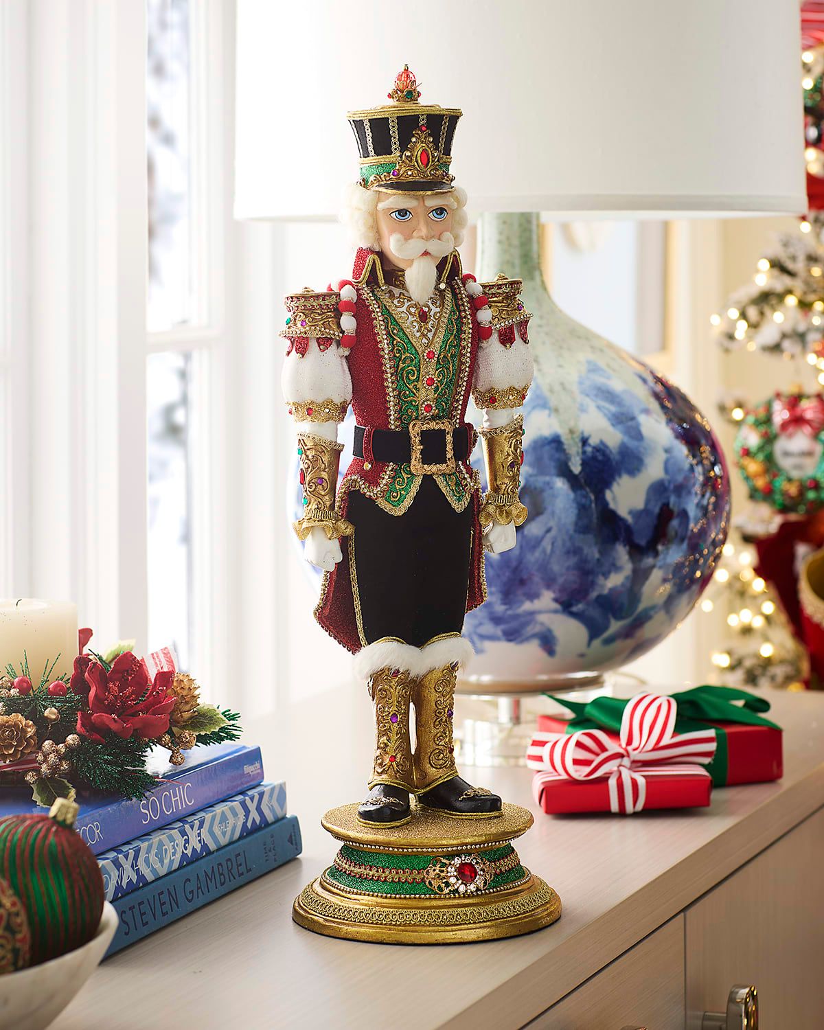 Commandant Pierson Pecan Tabletop Nutcracker