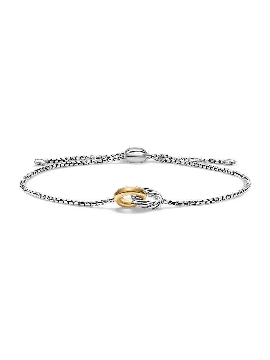 Women's Petite Cable Linked Bracelet in Sterling Silver - Silver