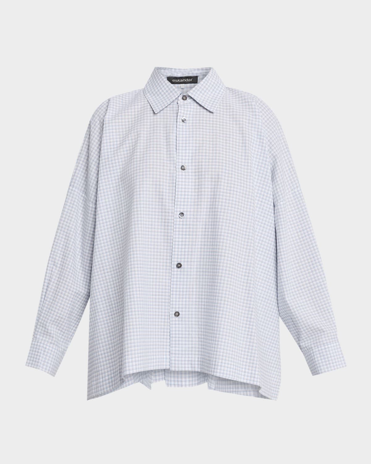 Wide-Fit Check Cotton Shirt