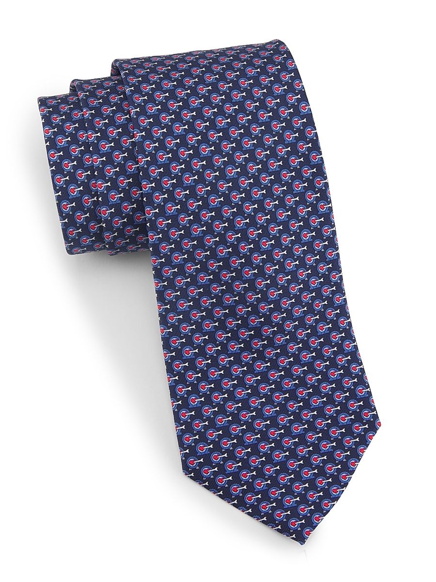 Men's Zum Silk Tie - Blue Scuro