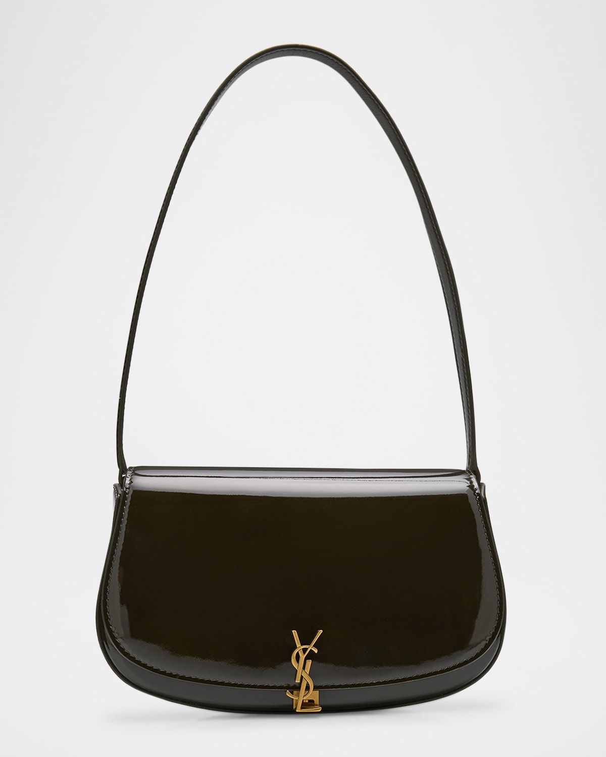 Mini YSL Flap Shoulder Bag in Patent Leather