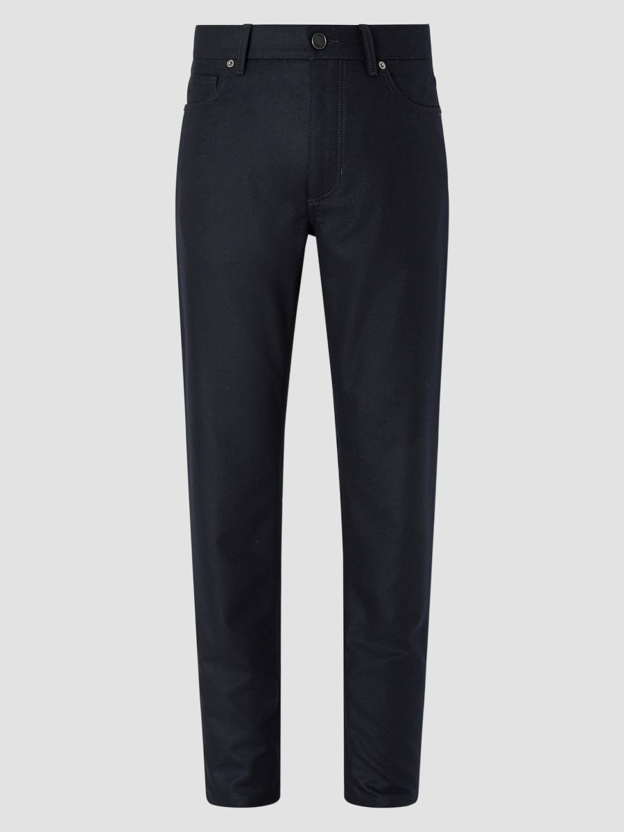 ZEGNA Men's Wool and Cashmere Roccia Pants - Navy Blue - Size 40