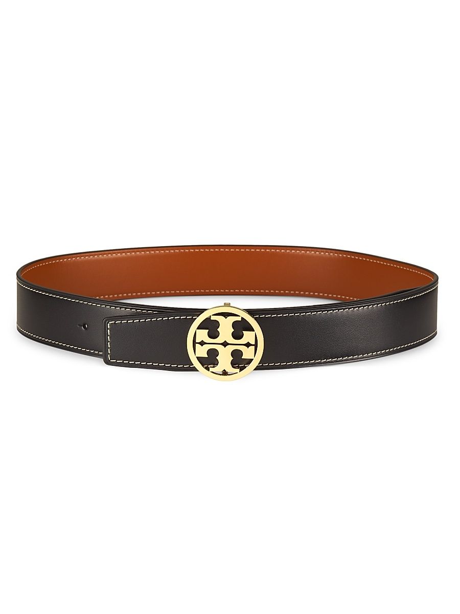 Women's Miller Smooth Reversible Leather Belt - Black Whiskey Gold - Size XS
