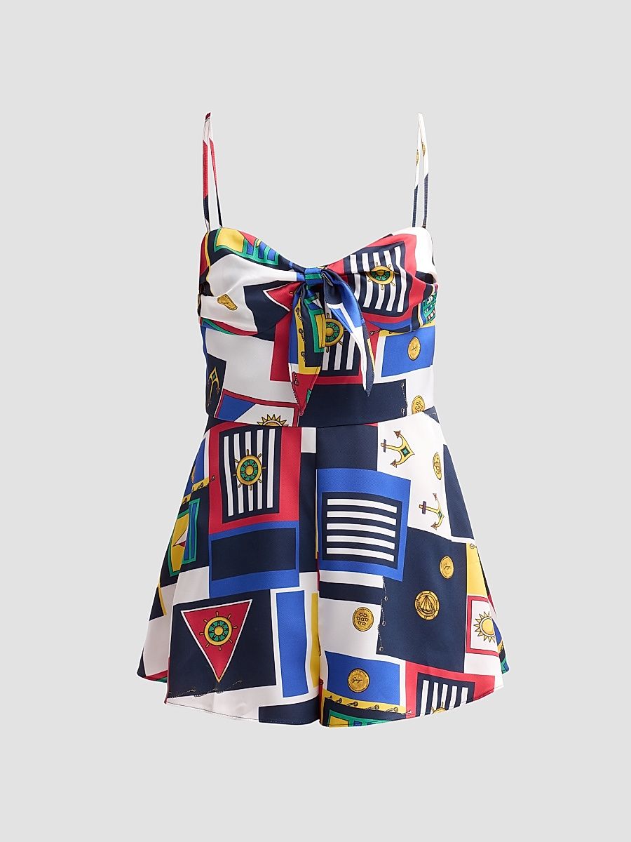 Women's Laurell Printed Romper - Regatta - Size XL