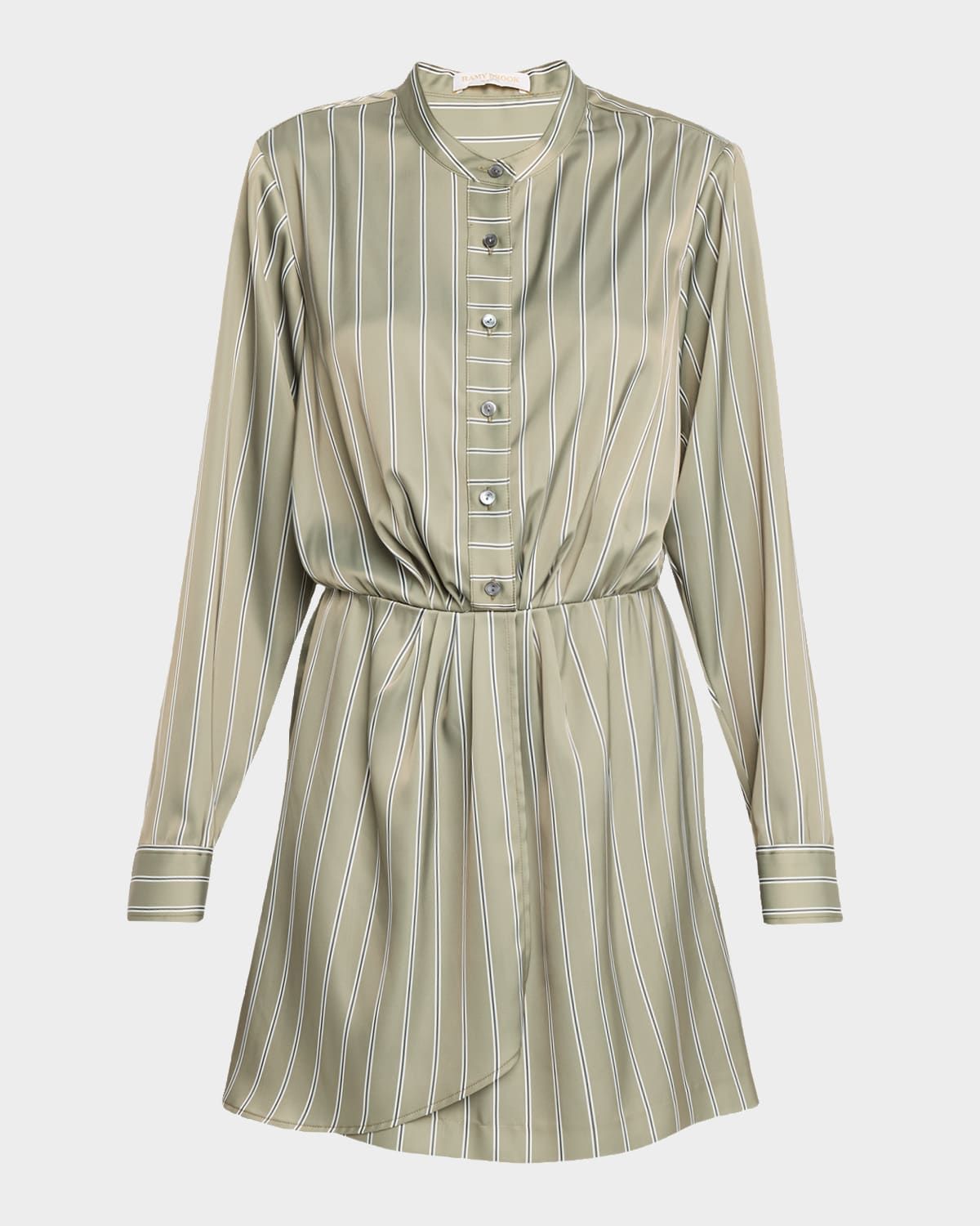 Theodora Striped Mini Shirtdress