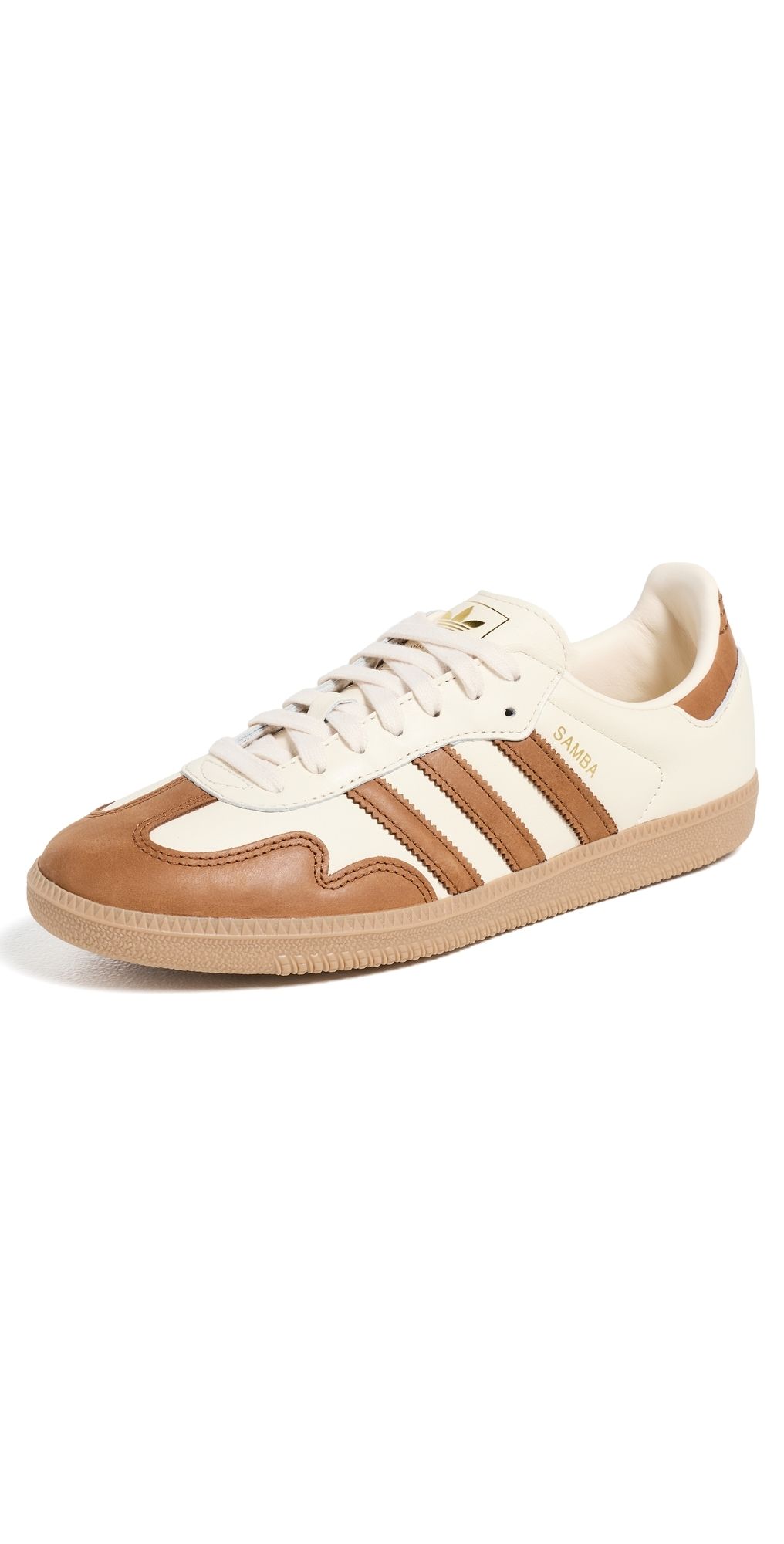 adidas Samba OG Sneakers White/Dusky Bronze/Gold Met 6.5