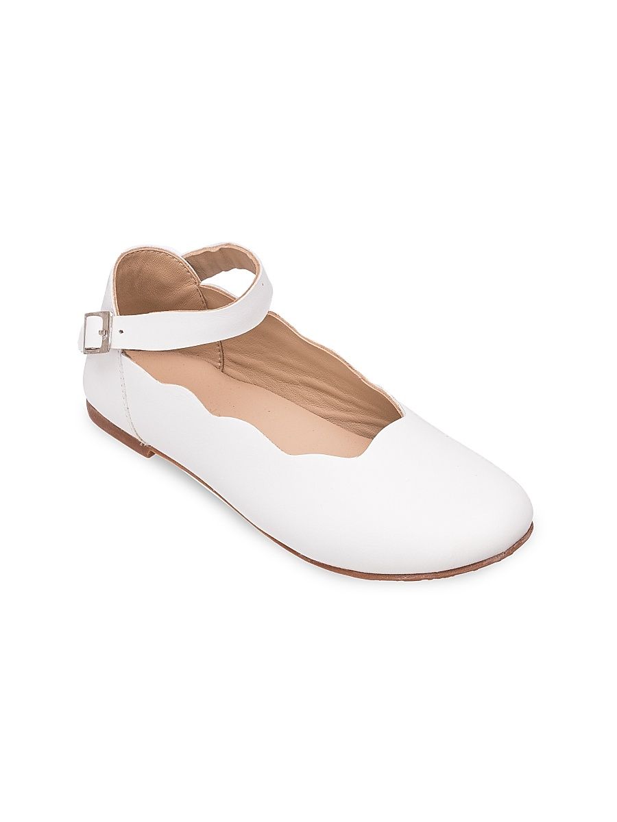 Baby's, Little Girl's & Girl's Ondina Leather Flats - White - Size 6 (Baby)