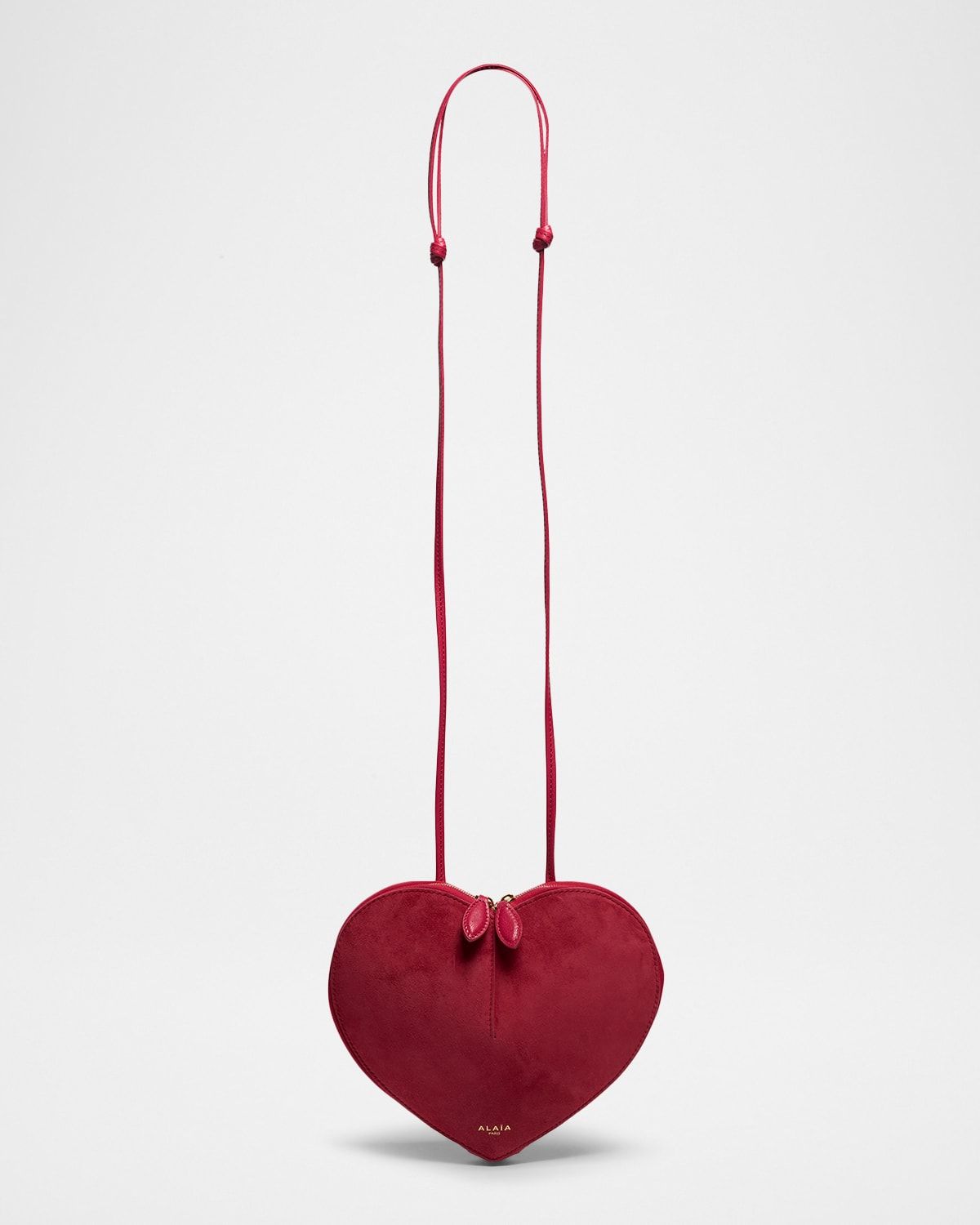 Le Coeur Crossbody Bag in Suede