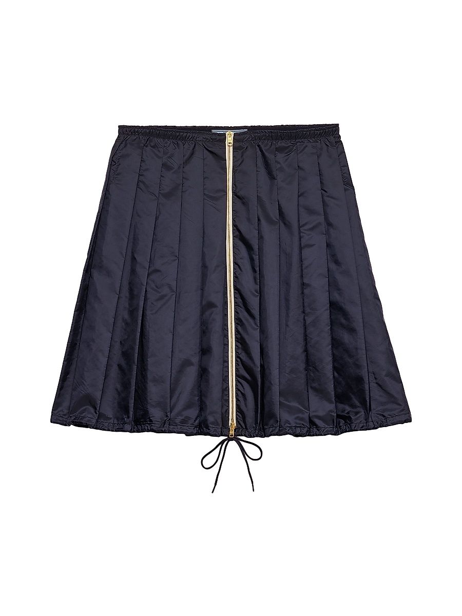 Women's Light Re-Nylon Pleated Skirt - Blue - Size 6